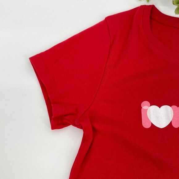 Lucy Active Fit Cotton Running Athletic Casual Tee Red  M - Picture 4 of 8